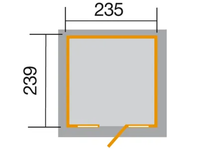 Gartenhaus 172 Gr. 1 21 mm naturbelassen Produktbild #2