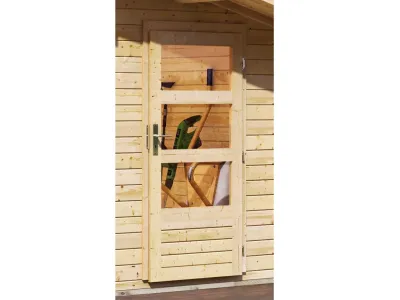 Gartenhaus Blockbohlenhaus Lagor 2 ECO 38 mm naturbelassen Produktbild #10