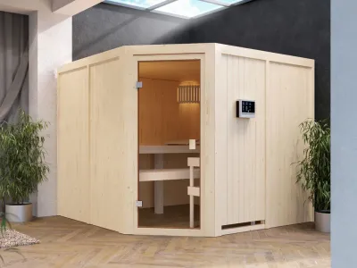 Elementsauna 68 mm Celine 7 Produktbild #1