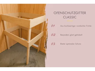 Fasssauna Quadro 1 naturbelassen Produktbild #13