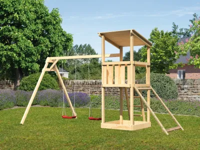 Spielturm Anna naturbelassen mit Varianten Produktbild #1