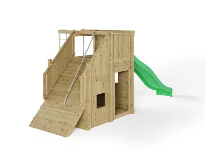Spielturm Ramphouse KDI inkl. Rutsche grün Produktbild #5