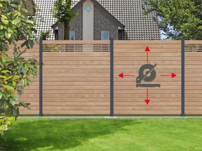 Bohlenset für Steckzaunsystem GARDO XL DIY Lärche Produktbild #8