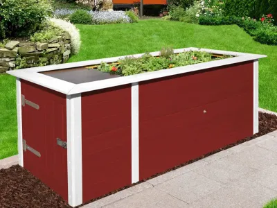 Profi-Hochbeet 669 21 mm schwedenrot Produktbild #1