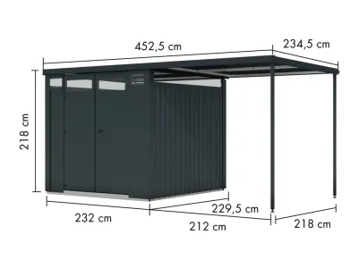 Metall-Gerätehaus "Østen 2" Produktbild #6