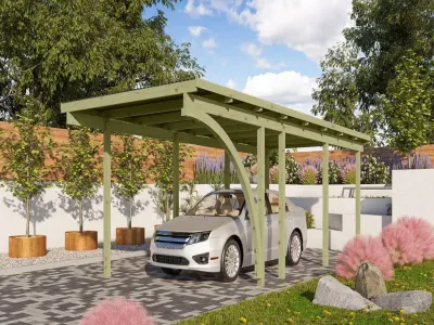 Carport Einzelcarport 2 ECO inkl. 1 Einfahrtsbogen Produktbild #7