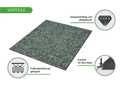 Teppichfliese Nadelfilz Malta 50 x 50 6 mm stark Produktbild #13