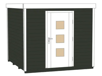 Gartenhaus Designhaus wekaLine 413 Gr. 2 45 mm anthrazit Produktbild #3