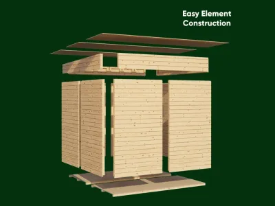 Gartenhaus Lenn 2 19 mm natur Produktbild #9