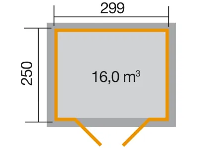 Gartenhaus 323 Gr. 4 19 mm lasiert Produktbild #2