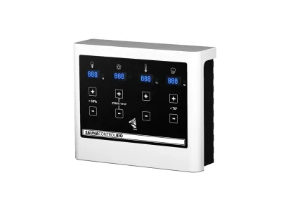 Sauna Adelina mit bronzierter Glastür + 9 kW Bio-Kombiofen ext. Strg. Produktbild #11