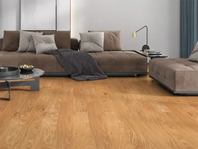 Massivholzdiele Eiche Natur (N II) gebürstet Produktbild #7