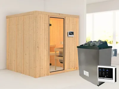 Sauna Systemsauna Tromsö, inkl. 9 kW Ofen mit externer Steuerung Produktbild #8
