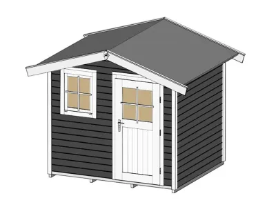 Gartenhaus 123 Gr. 1, anthrazit Produktbild #3