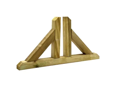 Stellfuß Standfuß für Zaunelemente KDI grün Produktbild #1