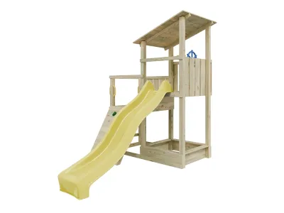 Spielturm Big Pirate KDI inkl. Rutsche gelb Produktbild #2