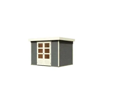 Gartenhaus Askola 5 19 mm terragrau Produktbild #1