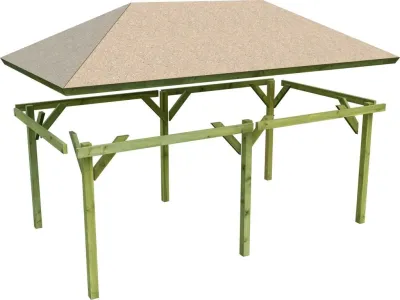 Pavillon Holm 2 CLASSIC kesseldruckimprägniert Produktbild #4