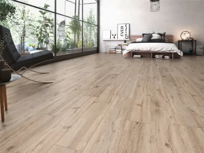 Laminat Eiche braun grau Landhausdiele Produktbild #2
