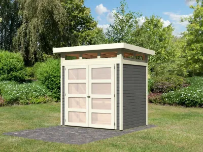 Gartenhaus Sommersdorf 2 terragrau Produktbild #13