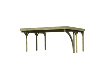 Carport Doppel 1 CLASSIC inkl. Einfahrtsbogen Produktbild #4