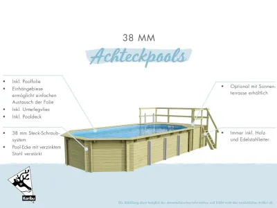 Holzpool 2 Set A naturbelassen Produktbild #11