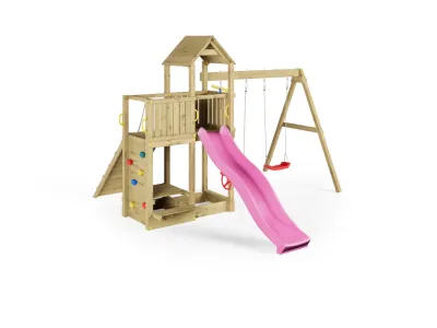 Spielturm Floppi KDI inkl. Doppelschaukel + Rutsche Produktbild #13