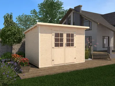 Gartenhaus 219 Gr. 1 28 mm naturbelassen Produktbild #1