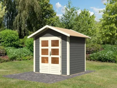 Gartenhaus Talkau 3 28 mm terragrau Produktbild #4