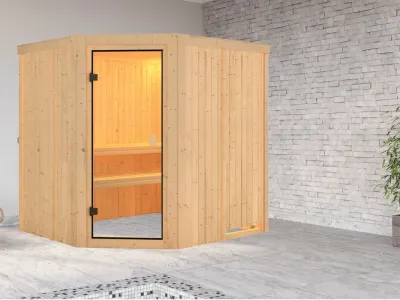 Elementsauna 68 mm Celine 1 SPARSET inkl. 9 kW Bio-Kombiofen und ext. Steuerung Produktbild #9