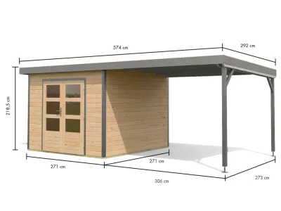 Gartenhaus Pluto 6 28 mm Produktbild #12