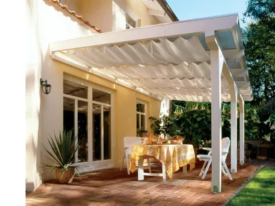 Terrassenüberdachung Andria weiß Produktbild #14