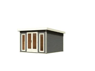 Gartenhaus Radeburg 3 40 mm terragrau Produktbild #4