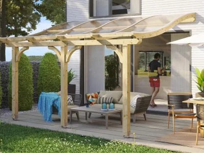 Terrassenüberdachung Venezia naturbelassen Produktbild #1