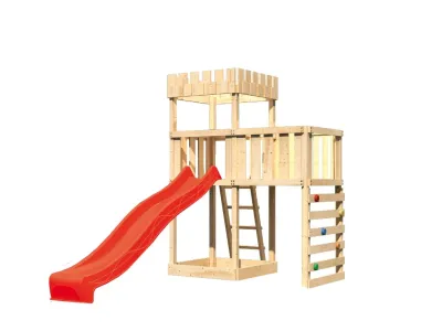 Spielturm Ritterburg Löwenherz SET naturbelassen Produktbild #6