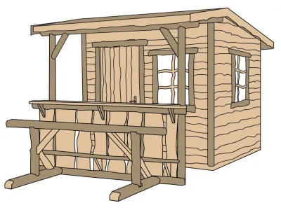 Gartenhaus 820 A Gr. 2 16 mm naturbelassen Produktbild #3