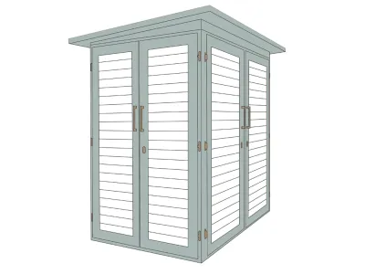 Gerätehaus Garten [Q] Kompakt grau Produktbild #3