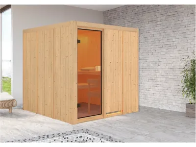 Elementsauna 68 mm Celine 4 SPARSET inkl. 9 kW Bio-Kombiofen und ext. Steuerung Produktbild #2