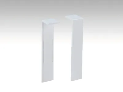 Verbindungsstück Weiß 02001 für Sockelleisten 9 PK-19 PK Produktbild #1