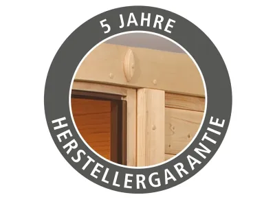 Sauna Adelina mit bronzierter Glastür + 9 kW Bio-Kombiofen ext. Strg. Produktbild #7