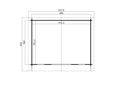 Gartenhaus Blockbohlenhaus Elgin 44 Set Silber 44 mm carbongrau Produktbild #3