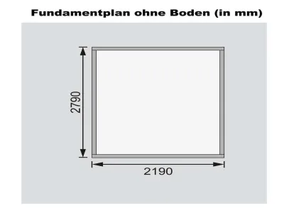 Gartenhaus Blockbohlenhaus Bastrup 4 28 mm naturbelassen Produktbild #2