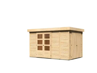 Gartenhaus SET Retola 6 19 mm naturbelassen, inkl. Anbauschrank Produktbild #8