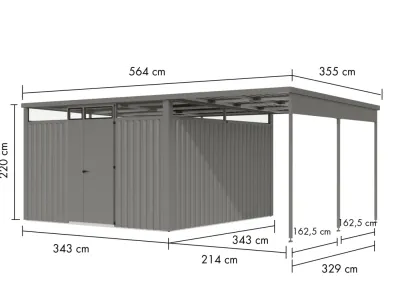 Metall-Gerätehaus "Østen 3,5" Produktbild #6