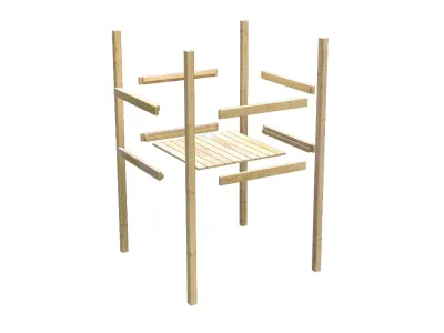 Spielturm Lotti naturbelassen inkl. Doppelschaukel Produktbild #3