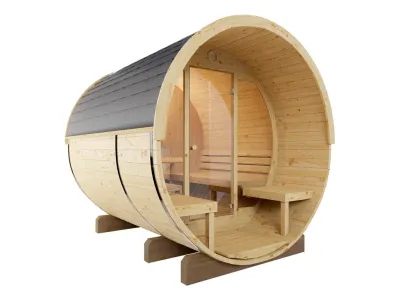 Saunafass Ellipso 1 natur Produktbild #3