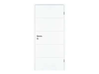 Zimmertür Royal 451 Weißlack RAL 9016, Mini-Radius Produktbild #1