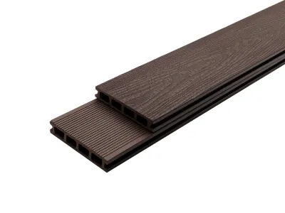  Terrassendiele WPC dunkelbraun Holzoptik geprägte Oberfläche Produktbild #3