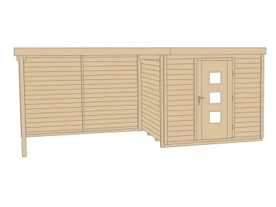 Gartenhaus Designhaus wekaLine 413 B Gr. 2 45 mm naturbelassen Produktbild #4
