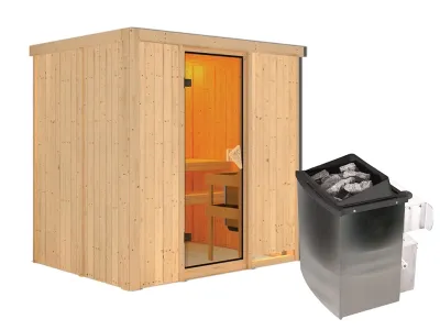 Sauna Systemsauna Bodin, inkl. 9 kW Ofen mit integrierter Steuerung Produktbild #9